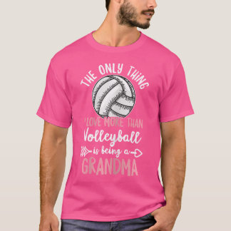 Camiseta Sessão De Voleibol Para Uma Vovó De Voleibol