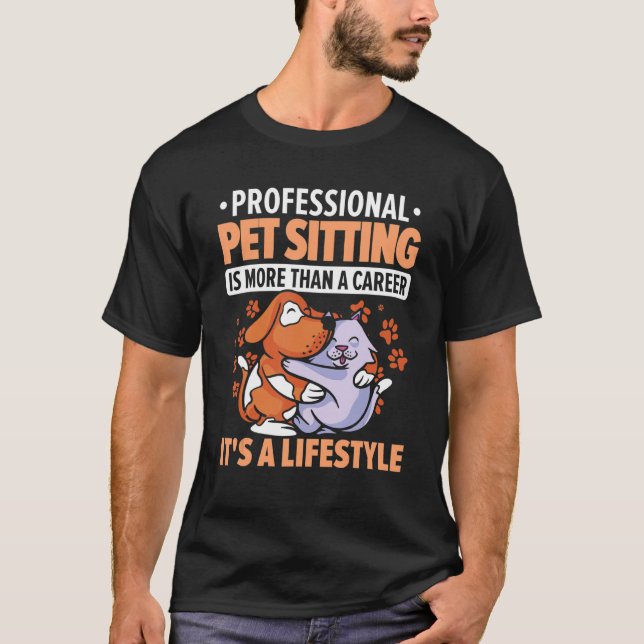 Camiseta Sessão Profissional De Animais De Companhia É Mais (Frente)