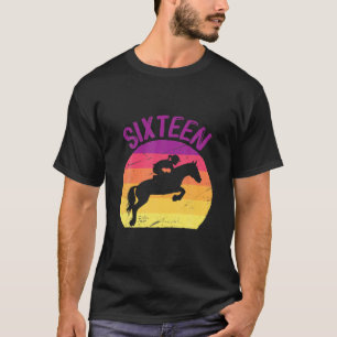 Camiseta Sessenta 16ª Festa de aniversário Rid Horse Rider