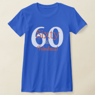Camiseta Sessenta & Fabuloso Feliz 60º Aniversário Verde-az