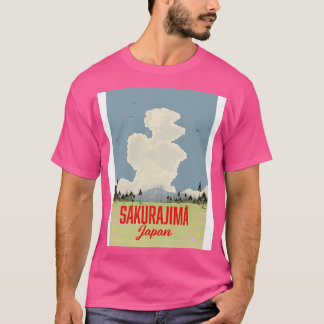 Camiseta Sessões de Sakurajima no Japão