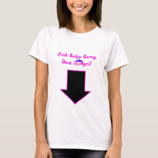 Camiseta Seta, colisão cor-de-rosa do bebê devida em abril