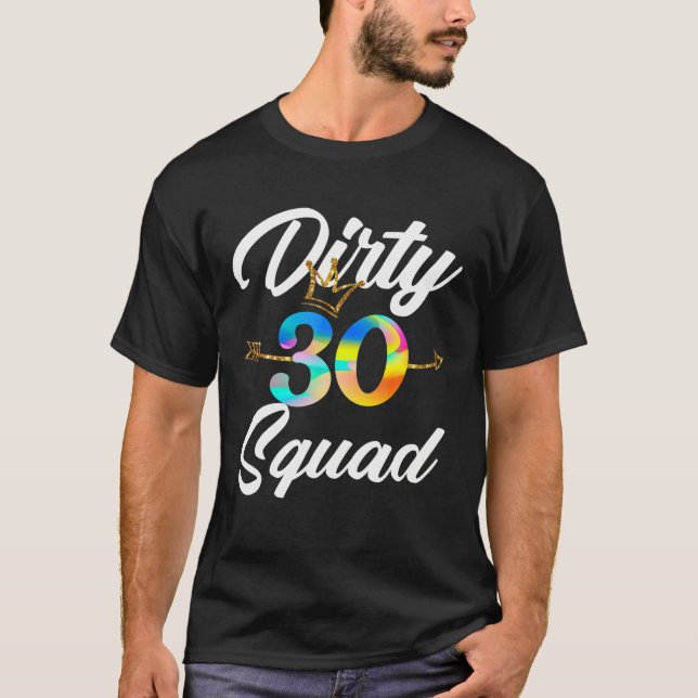 Camiseta Seta com aniversário de 30 anos de 30 esquadrão su (Frente)