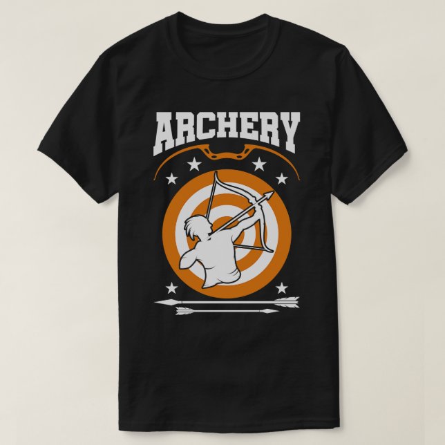 Camiseta Seta E Arco De Arch Sport Archer Archery (22) (Frente do Design)