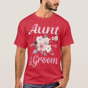 Camiseta Seta Flor Feliz Tia Do Marido Noivo