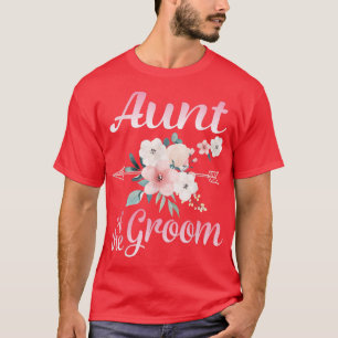 Camiseta Seta Flor Feliz Tia Do Marido Noivo