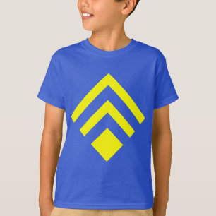 Camiseta Seta geométrica 02 - amarelo