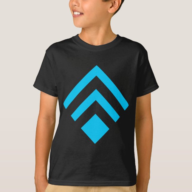 Camiseta Seta Geométrica 02 - Azul-Céu (Frente)
