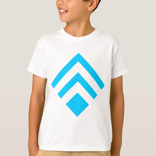 Camiseta Seta Geométrica 02 - Azul-Céu (Frente)