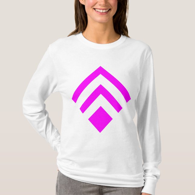 Camiseta Seta Geométrica 02 - Magenta (Frente)