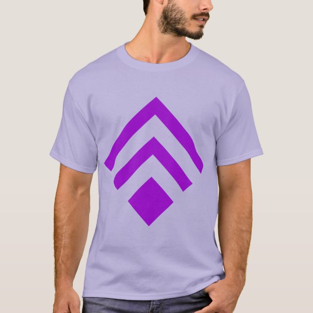 Camiseta Seta Geométrica 02 - Roxo (Frente)