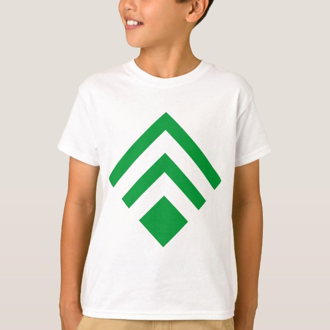 Camiseta Seta Geométrica 02 - Verde-Grama (Frente)