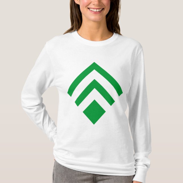 Camiseta Seta Geométrica 02 - Verde-Grama (Frente)