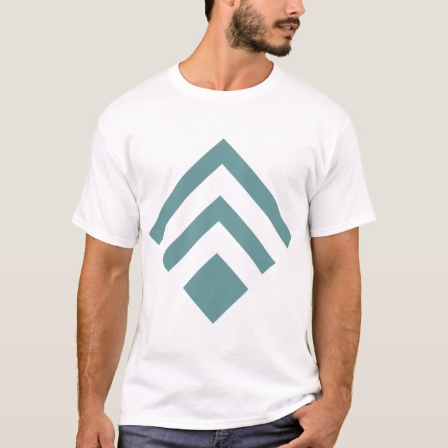 Camiseta Seta Geométrica 02 - Verde Oceânico (Frente)