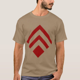 Camiseta Seta geométrica 02 - vermelho do rubi