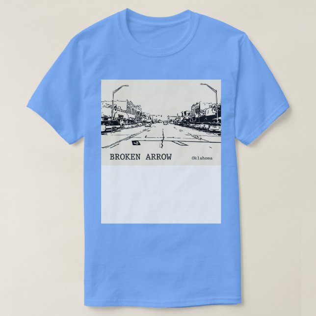 Camiseta Seta Quebrada Oklahoma 2 (Frente do Design)