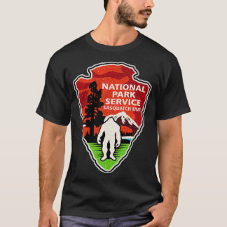 Camiseta Seta Sasquatch Bigfoot Unit Sasquatch do Serviço N
