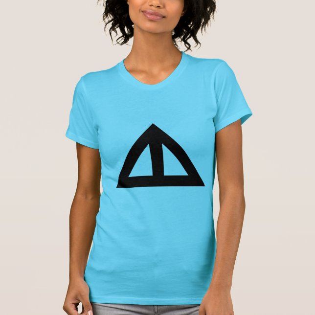 Camiseta Seta Triangular Dividida (Frente)