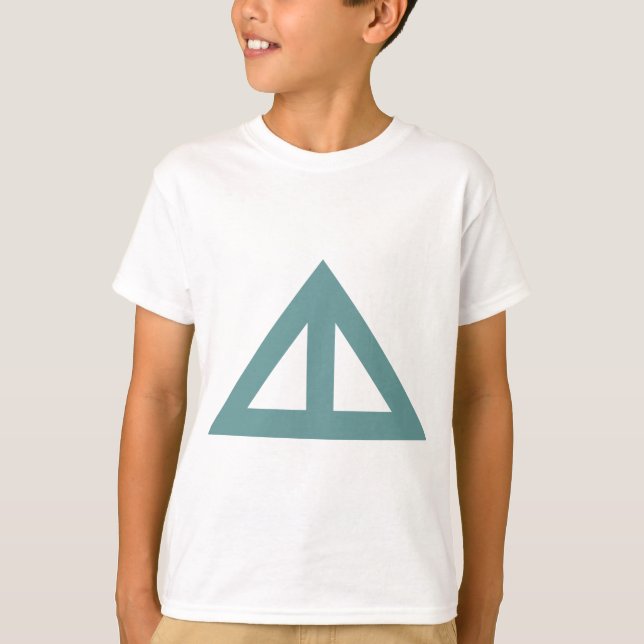 Camiseta Seta Triangular Dividida (Frente)