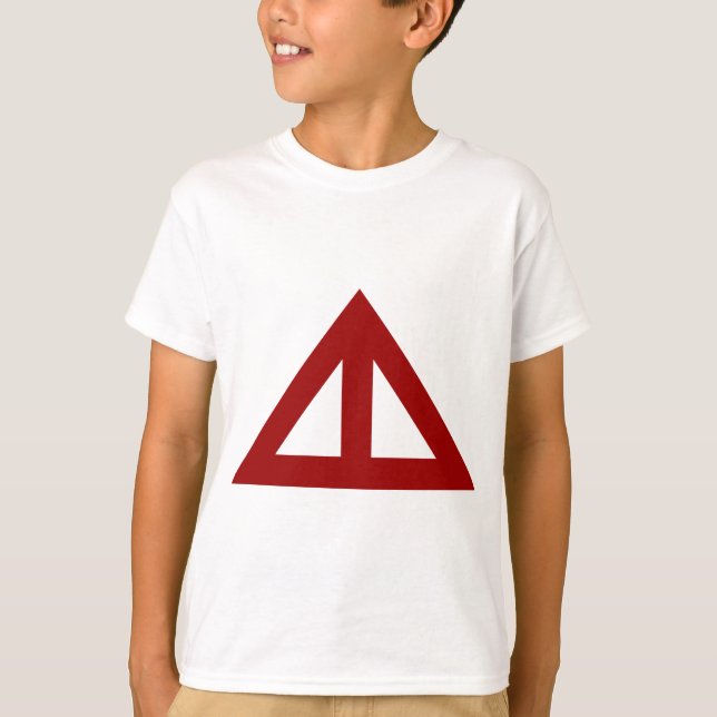 Camiseta Seta Triangular Dividida (Frente)