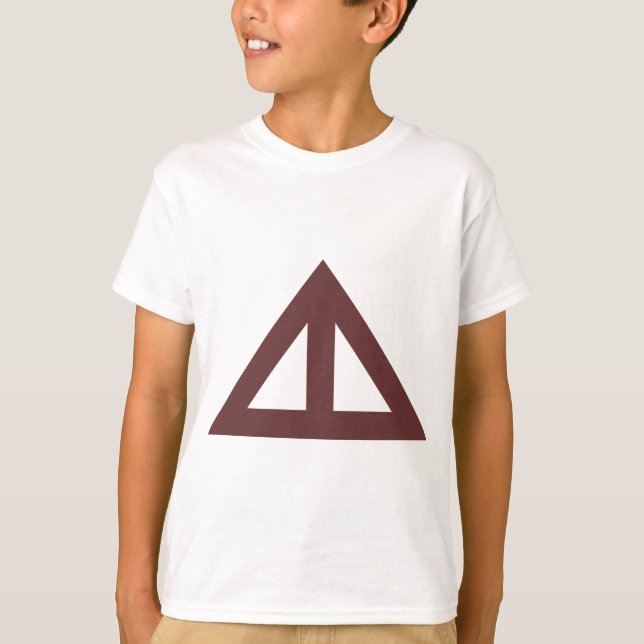 Camiseta Seta Triangular Dividida (Frente)