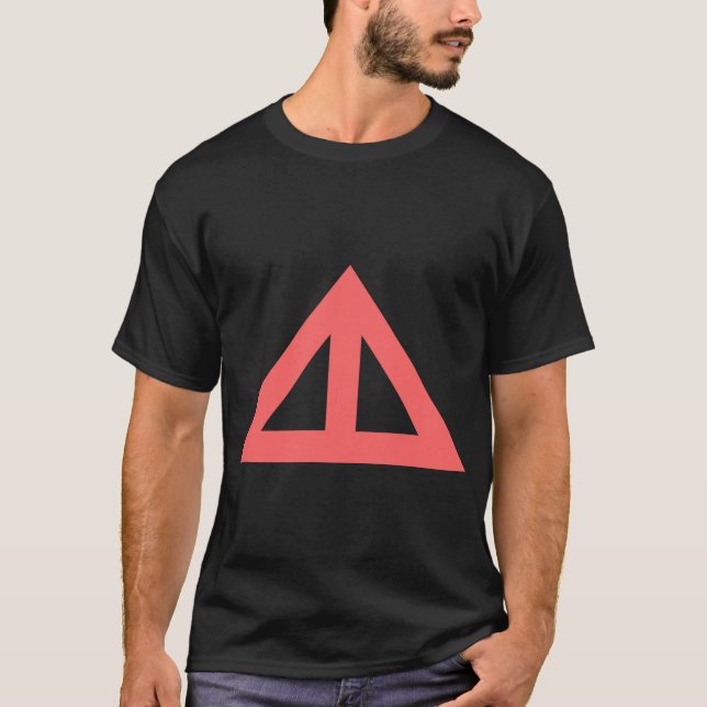 Camiseta Seta Triangular Dividida (Frente)