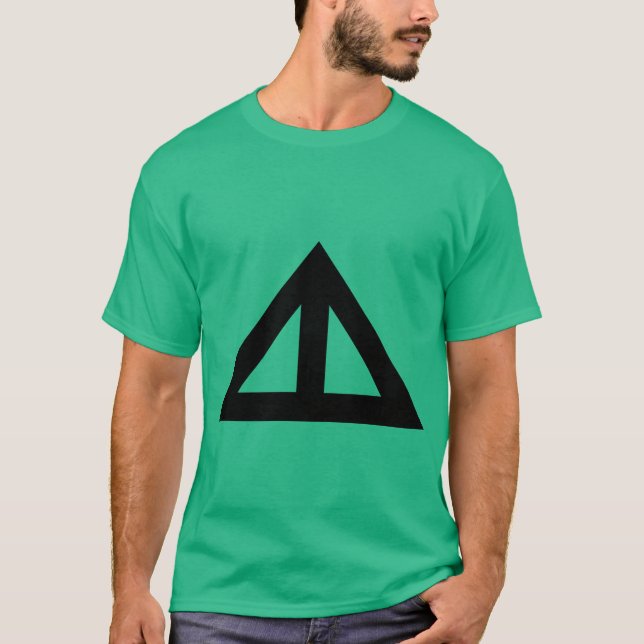 Camiseta Seta Triangular Dividida (Frente)