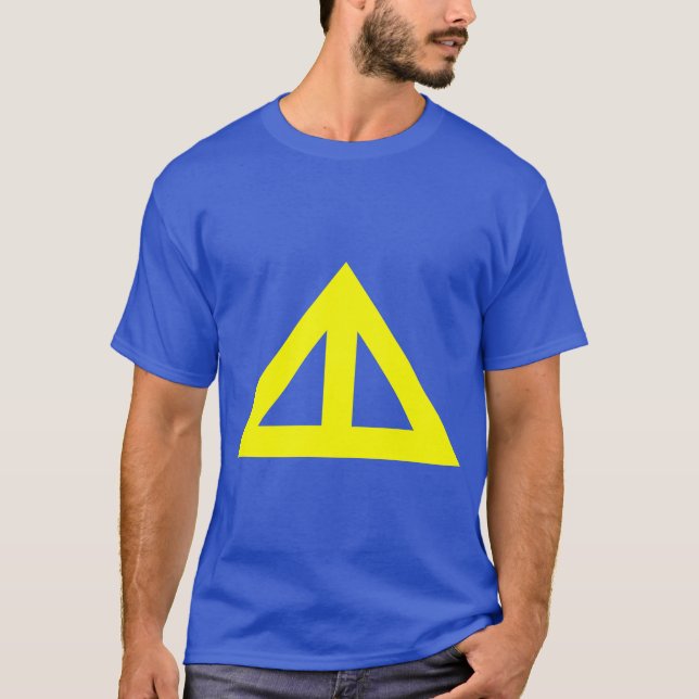 Camiseta Seta Triangular Dividida (Frente)