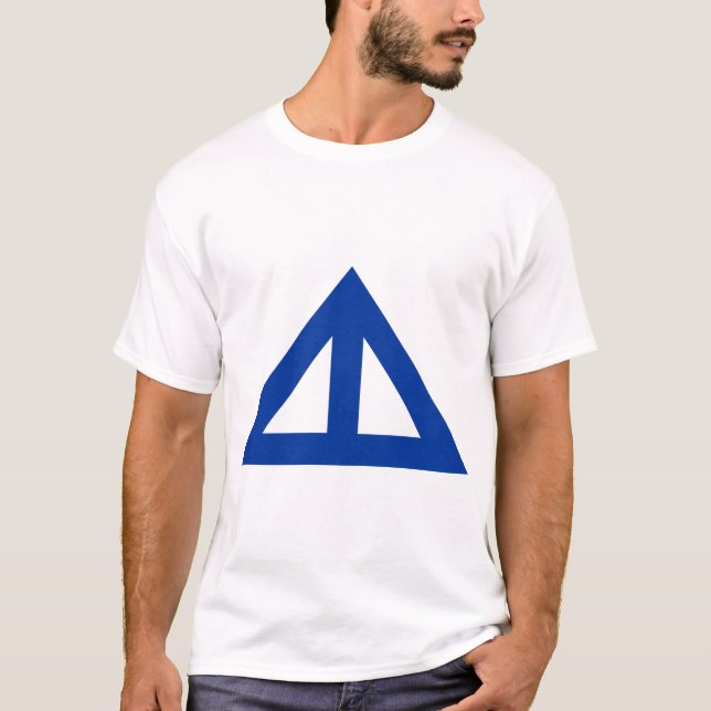 Camiseta Seta Triangular Dividida (Frente)