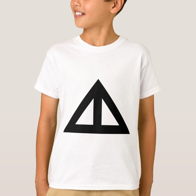 Camiseta Seta Triangular Dividida (Frente)