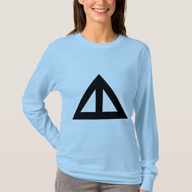 Camiseta Seta Triangular Dividida (Frente)