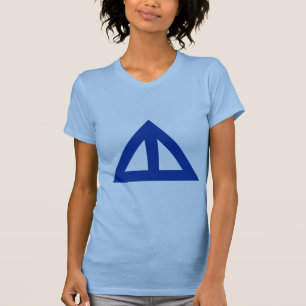 Camiseta Seta triangular dividida