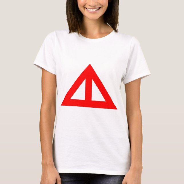 Camiseta Seta Triangular Dividida (Frente)
