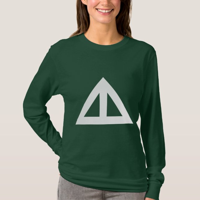 Camiseta Seta Triangular Dividida (Frente)