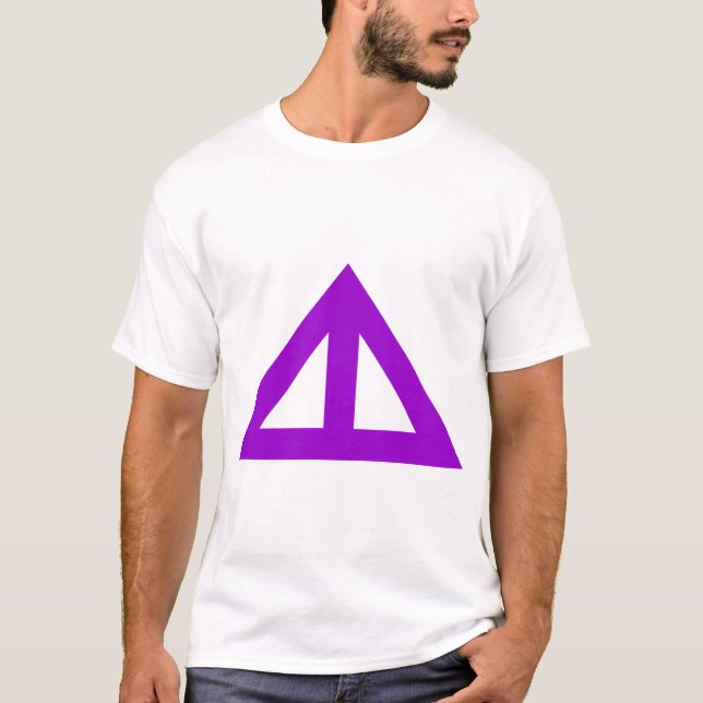 Camiseta Seta Triangular Dividida (Frente)