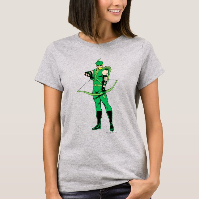 Camiseta Seta Verde em Pé com Arco (Frente)