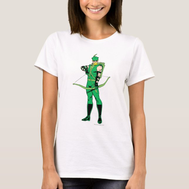 Camiseta Seta Verde em Pé com Arco (Frente)