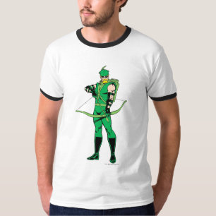 Camiseta Seta Verde em Pé com Arco
