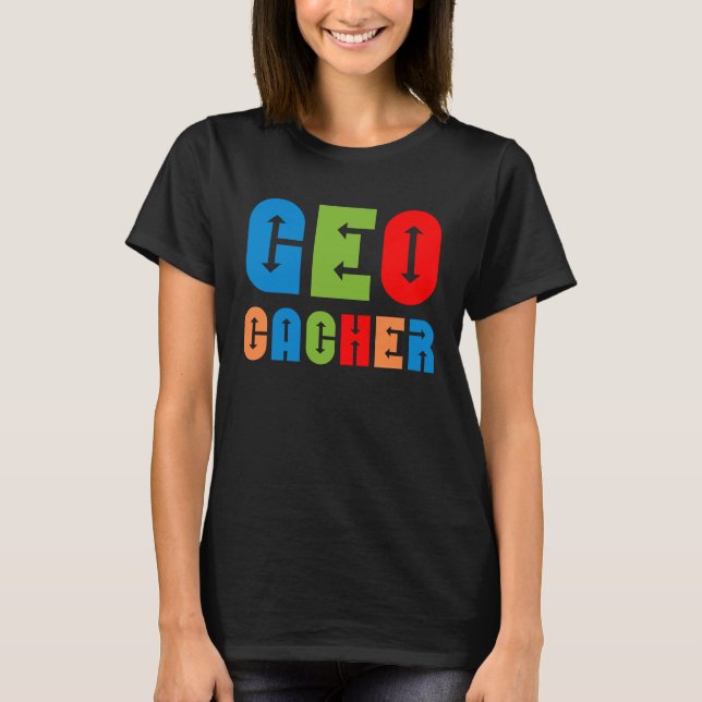 Camiseta Setas Coloridas Geocacher (Frente)