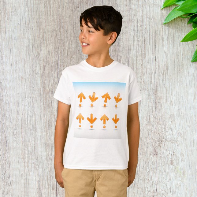 Camiseta Setas laranja (Criador carregado)