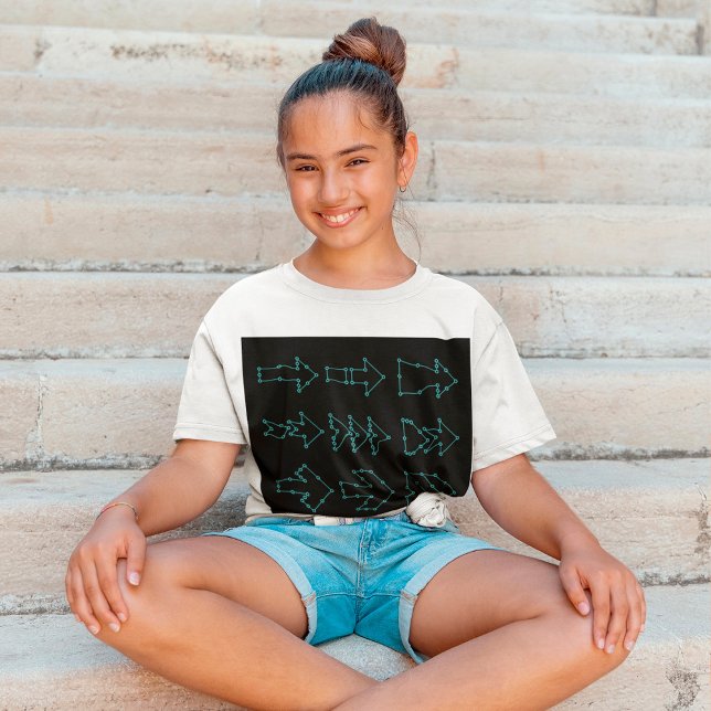 Camiseta Setas Pontilhadas (Criador carregado)