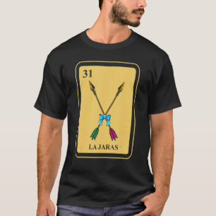 Camiseta Setas Tradicionais De Cartões De Bingo La Jaras Do