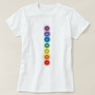 Camiseta Sete Chakras - Senhoras Básicas