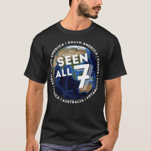 Camiseta Sete continentes viram todos os sete países do mun