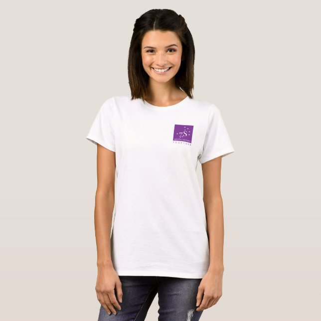 Camiseta Sete das irmãs nomes básicos junto T w/college (Frente Completa)