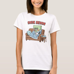 Camiseta Sete Doentes 67 Fantasia Diversão Jogo de Palavra