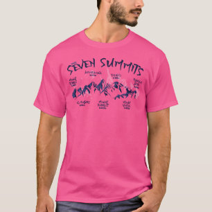 Camiseta Sete maiores montanhas de Capa de beisebol
