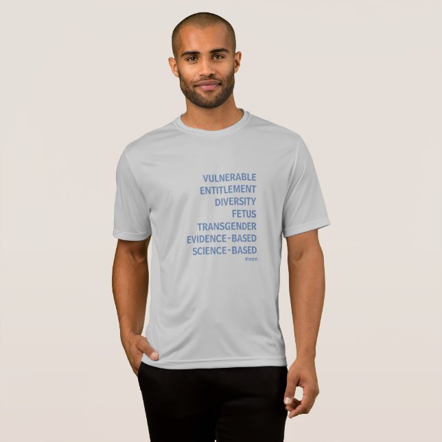 Camiseta Sete palavras proibidas (Frente Completa)