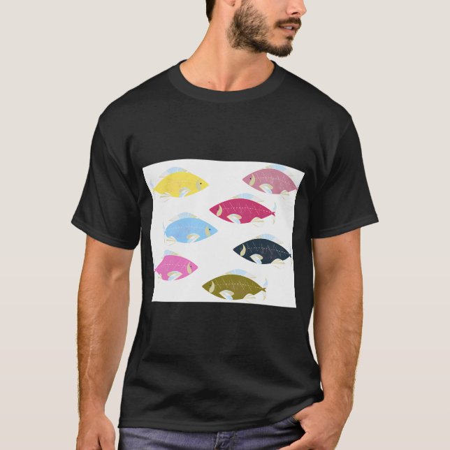 Camiseta Sete peixes em sete mares (Frente)