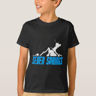 Camiseta Sete Primaveras esquiando Snowboard France Resort